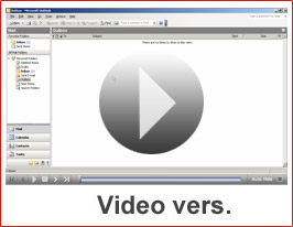 E-mail setup MS OUTLOOK video vers.