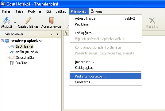 E-mail setup MS OUTLOOK MOZILLA THUNDERBIRD 2